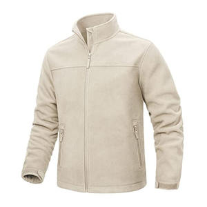 Logo personnalisé vestes légères pour hommes pleine fermeture éclair polaire casual extérieur hiver doux manteaux avec poches fermeture éclair veste - Product Image 4