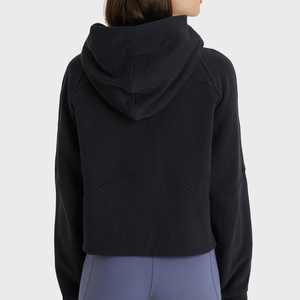 Jumper Hoodie Mujer 100% algodón Streetwear bordado Jumper suéter cuello redondo gimnasio suéter Jumper Oversize Hoodie Mujer - Product Image 6