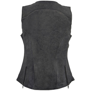 Meilleure Qualité Dames Gilet En Cuir Fermeture Éclair Personnalisable Logo OEM Fabriqué En Gros Bas Prix Haute Visibilité Coton Doublures - Product Image 2
