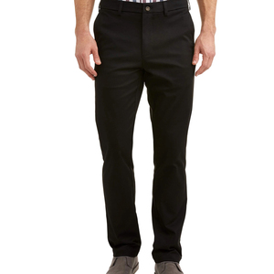 Pantalon droit pour homme à taille mi-haute, coupe confortable, en toile décontractée, respirant et à séchage rapide, service OEM personnalisé, prix raisonnables, en promotion - Product Image 1