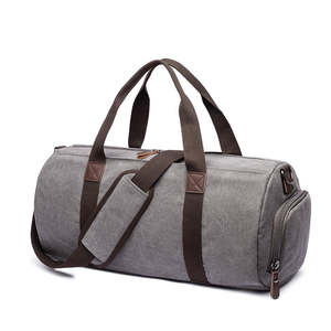 Fabricant indien fait à la main léger toile bagages de voyage grande capacité sac polochon fermeture à glissière meilleur produit pour hommes - Product Image 4
