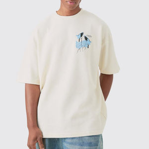 Ropa suave para hombre, camiseta personalizada de gran tamaño, fabricante de algodón 100%, ropa de calle, Camiseta lisa de peso pesado para hombre - Product Image 3