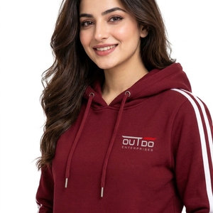 Sudadera con Capucha Personalizada para Mujer, Ropa de Moda, Sudadera Ligera de Mezcla de Algodón, Interior Suave, Corte Holgado, Dobladillo Acanalado - Product Image 5