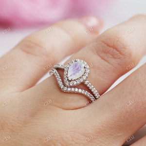 Dainty Shape Lab Grown Diamond 0.12CTW GIA Certified Prong Set Curved Wedding Half Eternity Band 14K White Gold <b>Stacking</b> <b>Ring</b> - Product Image 4