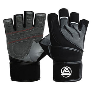 Fitness Half-Finger <b>Gloves</b> Anti-Slip Breathable Wrist Support for Weightlifting Gym Riding Training <b>Fingerless</b> Design <b>gloves</b> - Product Image 1