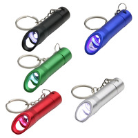 Cadeaux promotionnels Mini porte-clés lampe de poche 3LED Porte-clés lumière LED en aluminium avec logo personnalisé et ouvre-bouteille