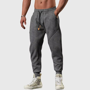 Chándal de algodón con estampado de logotipo personalizado para hombre, pantalones para correr por sublimación, ropa deportiva para hombre, pantalones de chándal ajustados cónicos suaves - Product Image 5