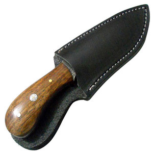 Cuchillo de caza multifuncional de acero de Damasco Agarre de madera cómodo Soporte OEM personalizable - Product Image 4
