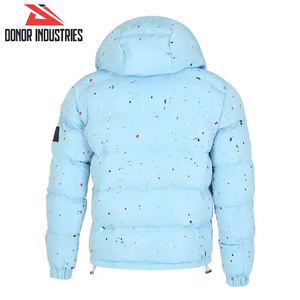2025 Men Solid Color Full Zip Up Hand Made Customize Product New Arrival <b>Puffer</b> <b>Jackets</b> For Winter Wear - Product Image 5