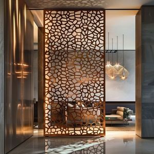 Hot Bán Tùy Chỉnh Trang Trí Kim Loại Khắc Đục Màn Hình Kim Loại Màn Hình Trong Nhà Riêng Tư Tấm - Product Image 2