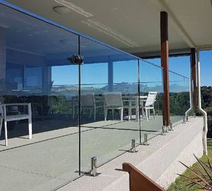 Alta calidad delicado duradero SS304 316 2205 valla de piscina barandilla de espiga de vidrio templado - Product Image 5