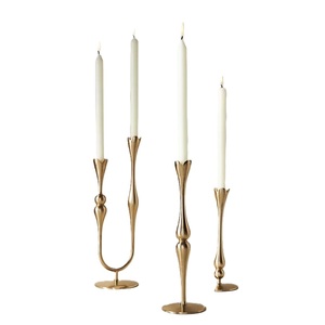 Wrought Single Iron Wire Floor Candelabra <b>Candle</b> Holder Hot Arrival Customized Size Shape <b>Colour</b> Uses In Home Decor - Product Image 1