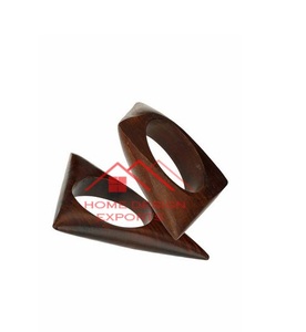 ห่วงใส่ผ้าเช็ดปากทำจากไม้ขัดเงามันของตกแต่งบ้านโรงแรม - Product Image 5