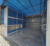 Sistema de Almacenamiento Modular de Acero Premium DETAY OEM para Vehículos, Soluciones de Estanterías Inteligentes para Camiones de Trabajo Pesado, Modelo DT-120-112