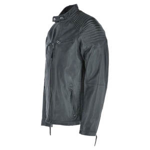 2025 Pakistan fabricant dernier Style hiver chaud hommes veste en cuir Logo personnalisé imprimé col à capuche tissu matériel - Product Image 3