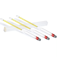 Alcoomètre 0-200 Proof et testeur Tralle, hydromètre pour la mesure de l'alcool, hydromètre pour l'alcool, alcoomètre