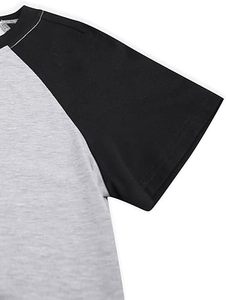 Camiseta de Hombre Nueva, Superventas, con Ribete en Contraste, 100% Algodón, Transpirable, Mangas Raglán, Corte Regular de Verano, Ecológica - Product Image 3