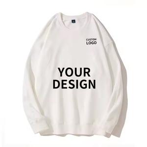 Sudadera de cuello redondo de talla grande de Color sólido Logotipo personalizable Estilo informal Patrón de personaje frontal de ganchillo Cuello alto Invierno - Product Image 4