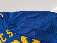 Vente en gros de maillots personnalisés pour hommes à manches courtes en coton/polyester, écologiques, anti-boulochage, avec blocs de couleur, passepoilés, brodés et à séchage rapide