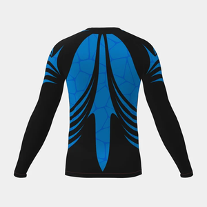 Sublimated Rash Guard Compression Swimwear Top for Outdoor Sports <b>Surfing</b> Cycling Training & Active Performance 100% Polyester - Product Image 4