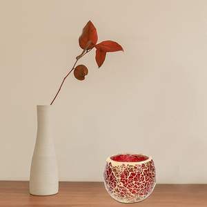 artistic Mosaic Tea Light Holder For Garden And Outdoor Decor Beautiful <b>Glass</b> Mosaic Tea Light Holder With Bright <b>Reflective</b> - Product Image 6