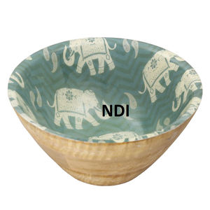 Standard Quality Wooden Deep <b>Bowl</b> <b>for</b> Dinnerware Table Decoration Rounded <b>Dessert</b> Pasta Serving Fruit Storage Serving <b>Bowl</b> - Product Image 4