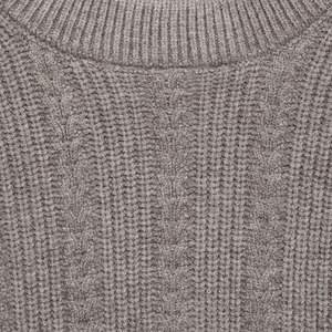 Pull en cachemire pour homme sur mesure OEM - Couleur unie, col rond, tricoté, avec logo sur le devant, séchage rapide et respirant, vêtement d'hiver - Product Image 5