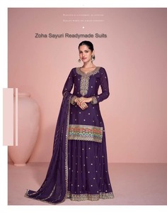 Conjunto de Salwar Kameez Sayuri Zoha en Oferta, Vestido Étnico para Damas para Fiestas o Eventos y Uso Casual, Disponible para Suministro al por Mayor - Product Image 1