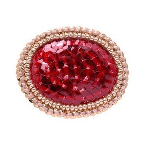 Broches de alambre de lingotes de nuevo diseño de la mejor calidad, insignias de cuentas a la moda, hermoso broche bordado #070356 a precio mayorista - Product Image 1