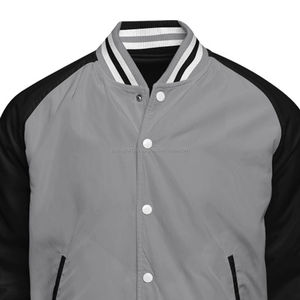Veste universitaire en toile pour homme de haute qualité, coupe ajustée, respirante, hiver, avec service de personnalisation OEM, veste universitaire pour homme - Product Image 4