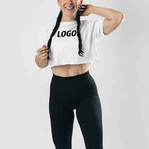 Women's Custom Crop Top T Shirt High Quality Gym Wear Fashionable Streetwear Wholesale - Product Image 6