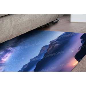 Above The Clouds <b>Rug</b>, Landscape <b>Rug</b>, Printed <b>Rug</b> for Home Decor,<b>Chenille</b> <b>Rug</b> - Product Image 4