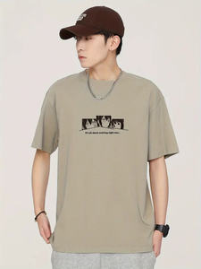 Camiseta de algodón 100% ajustada con cuello redondo para hombre 2024 con stock de logotipo de impresión personalizado, ropa a granel, fardo de ropa mixta, ropa usada - Product Image 4