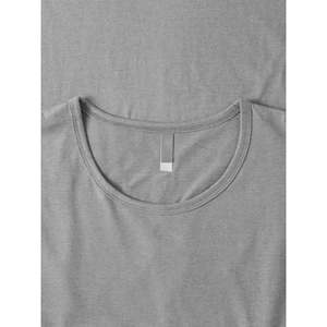 High Quality Customisable Men Longline <b>TShirt</b> Reversible Knit Fabric Printed Pattern Without Logo - Product Image 4