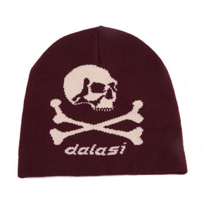 Gorro de invierno con logotipo bordado de Jacquard personalizado Unisex, nuevo estilo, gorro acrílico hecho a mano con estampado completo para viajes - Product Image 3