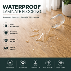 Suelo Laminado HDF <span class=keywords><strong>de</strong></span> Estilo Europeo 100%, <span class=keywords><strong>Precio</strong></span> Económico, Nuevo Diseño, 8mm, Sistema TAP & GO - Product Image 5
