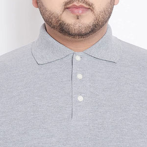 Polo d'été en coton décontracté à col montant et manches courtes avec coupe ajustée pour hommes, streetwear à motif solide, vente en gros - Product Image 5