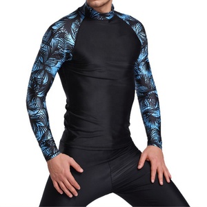 Maillot de bain à manches longues pour hommes, chemise de surf, protection anti-UV, combinaison de natation, vêtements de plongée - Product Image 1