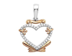 Colgante en forma de corazón de plata pura S925 de moda de alta calidad con diamante de moissanita regalo de joyería de estilo lujoso para niñas - Product Image 1