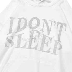 Sweat-shirts à capuche tendance avec strass, style streetwear, avec détails en cristaux brillants pour hommes et femmes - Product Image 2