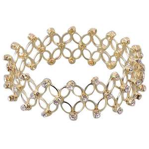 Kriaa กำไลข้อมือแฟชั่นเคลือบทองสไตล์ออสเตรีย - Product Image 1