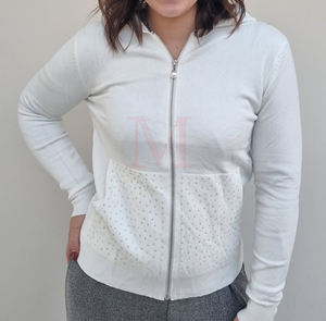 Sweat à capuche unisexe Premium 100% en coton avec pierre Vente en gros de vêtements de rue d'hiver Design zippé personnalisable Services OEM teints unis - Product Image 4