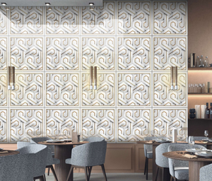 Carreaux modernes 600x600mm polis en porcelaine émaillée vitrifiée 3D finition brillante isolation thermique carreaux intérieurs imperméables - Product Image 6