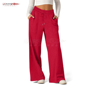 Pantalon de survêtement évasé élégant pour femme avec une longue longueur et un look de tous les jours chic - Product Image 2