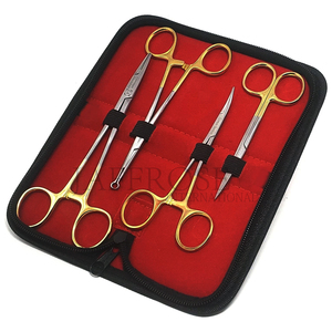 Sutureless <strong>Vasectomy</strong>, Meatotomy <strong>Set</strong>, Urology Surgical <strong>Instruments</strong> - Fixation Clamp Ring <strong>Forceps</strong> &amp; Hemostat With Locking Ratchet - Product Image 6