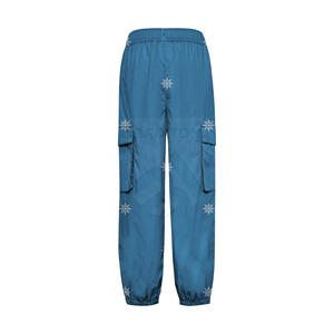 กางเกงคาร์โก้เอวสูงน้ำหนักเบาสไตล์ลำลองเอวยางยืดมีหลายกระเป๋าขนาดเป็นมิตรต่อสิ่งแวดล้อมออกแบบได้ตามต้องการ - Product Image 2