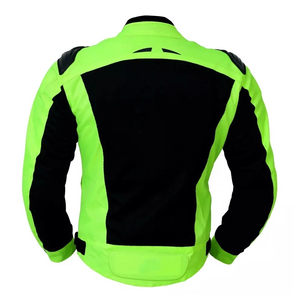 Chaqueta de moto textil impermeable de verano para hombre Hi-Viz amarillo negro CE Protector a prueba de viento para motocicleta de turismo de aventura - Product Image 2