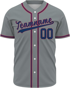 OEM High Quality 100% Polyester Breathable Quick Dry <b>Baseball</b> Jersey Customizable Sublimation Full Button Design Solid Softball - Product Image 2