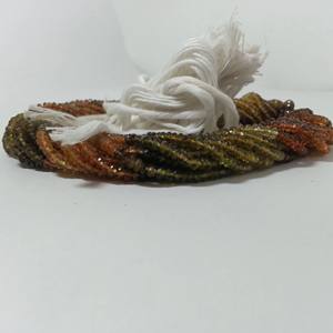 3mm naturel Petro noir Tourmaline facettes Rondelle perles de pierres précieuses brins prix d'usine en gros en ligne du fournisseur en gros - Product Image 2