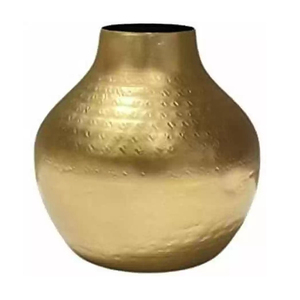 Jarrón de trompeta de Metal dorado, jarrón de suelo de aluminio decorativo para boda, jarrón de exhibición de flores chapado en oro moderno de gran tamaño - Product Image 6